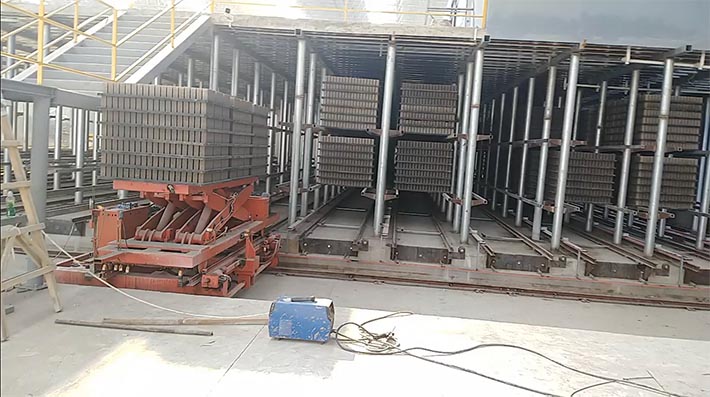 免燒磚軌道窯、免燒磚養(yǎng)護窯